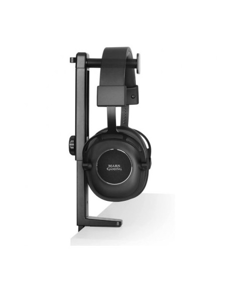 ÷ Soporte de auriculares mars gaming mhh2 black instalacion por debajo o encima de la mesa rotacion 36