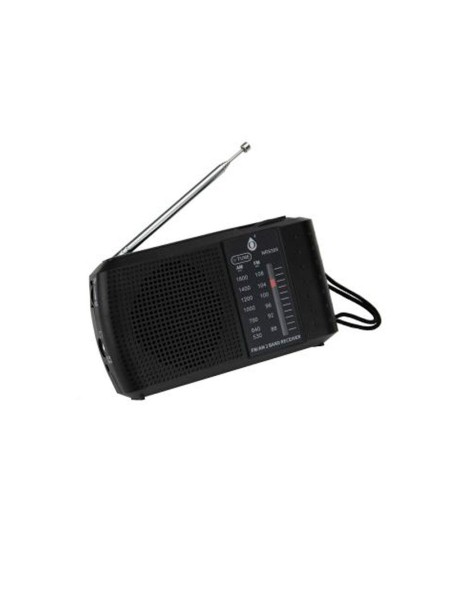 Radio portatil Am-Fm con Antena NR9389 / 2xAA / Altavoz externo / Jack 3.5mm / Negro / One+ / 2903892