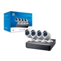 Kit videovigilancia Level One DSK-4001 / 1080p FullHd / 4 Canales / 4 Camaras Int-Ext + Cargador / Grabadora NVR