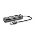 Hub 7 puertos USB 2.0 / NGS Ihub7 Tiny / Alimentado / Incluye Adaptador de Corriente / Negro