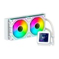 ÷ Sistema de refrigeracion liquida abysm ab324012 oceanic lcd 240 blanco argb dual fan