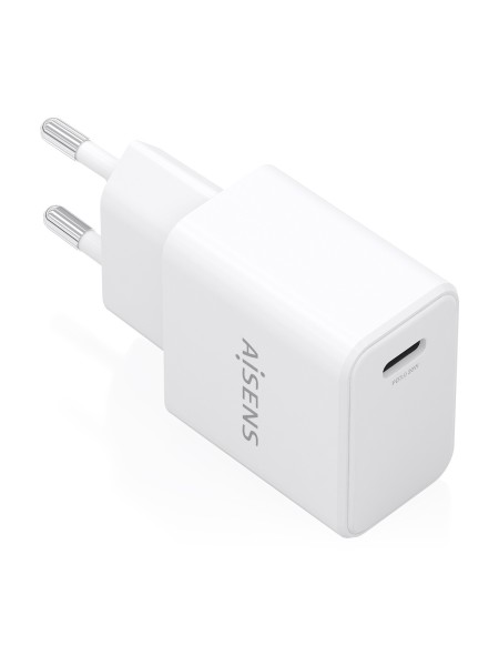 ÷ Aisens - cargador gan usb-c pd3.0 1xusb-c 20w, blanco