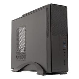 ÷ Caja microatx slim unyka matx 2010 color negro dise?o compacto formato horizontal y vertical con fue