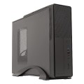 ÷ Caja microatx slim unyka matx 2010 color negro dise?o compacto formato horizontal y vertical con fue
