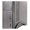 ÷ Caja microatx slim unyka matx 2010 color negro dise?o compacto formato horizontal y vertical con fue