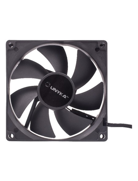÷ Ventilador interno unyka 90mm color negro 7 aspas