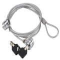 ÷ Cable de seguridad conceptronic con doble cabezal y llave 1.5m