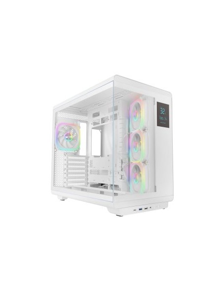 ÷ Caja atx mars gaming mc-revpro pantalla lcd 4.3