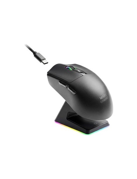 ÷ Mouse mars gaming wireless y bluetooth mmw-elite tri-mode 2.4ghz bt 5.4 6 botones 20000 dpi negro