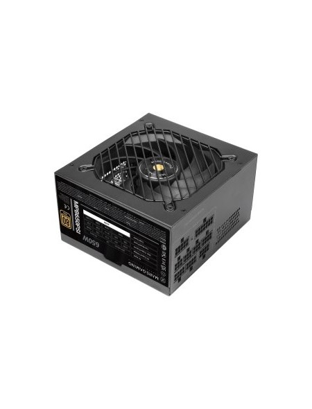 ÷ Fuente modular mars gaming 650w mpb650psi atx3.1 80+gold pfc activo pcie5.1 12v-2x6 dc-dc smd negro