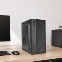 ÷ Caja micro atx tacens anima ac7500 con fuente 500w frontal 3d disipador max 140mm gpu max 250mm negr