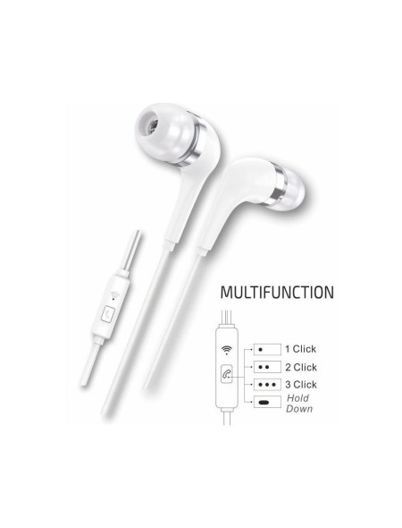 Auriculares Intrauditivos earTECH Hop / Micrófono / Type-C 1.2m / Blancos / TEC1304 / Tech One Tech