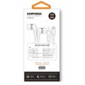 Auriculares Intrauditivos earTECH Hop / Micrófono / Type-C 1.2m / Blancos / TEC1304 / Tech One Tech