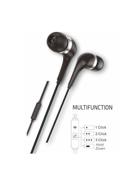 Auriculares Intrauditivos earTECH Hop / Micrófono / Type-C 1.2m / Negros / TEC1305 / Tech One Tech