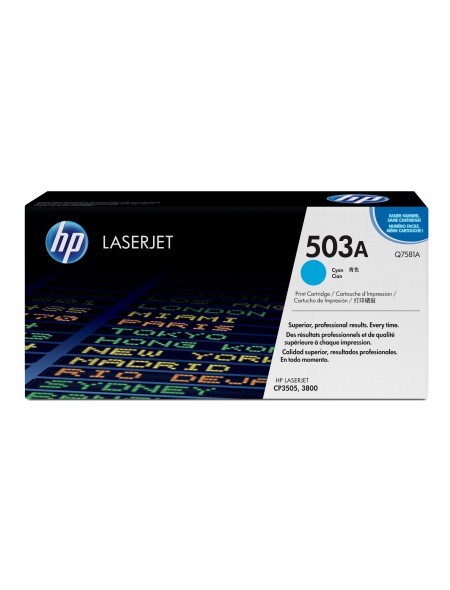 ÷ Tóner original hp q7581a 503a negro 6.000 páginas