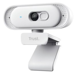 ÷ Webcam trust tomar 2k qhd 2560x1440 30fps fov 76 grados reduccion ruido privacidad blanco