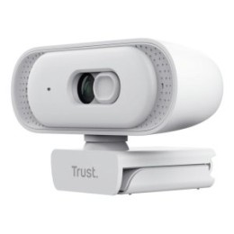÷ Webcam trust tomar 2k qhd 2560x1440 30fps fov 76 grados reduccion ruido privacidad blanco