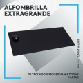 ÷ Alfombrilla logitech g840 textura optimizada superficie tela goma antideslizante 900x400x3mm negro