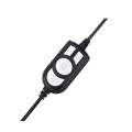 Auriculares con Microfono flexible Conceptronic Polona / Usb / Cancelacion de ruido / Negro / POLONA05B