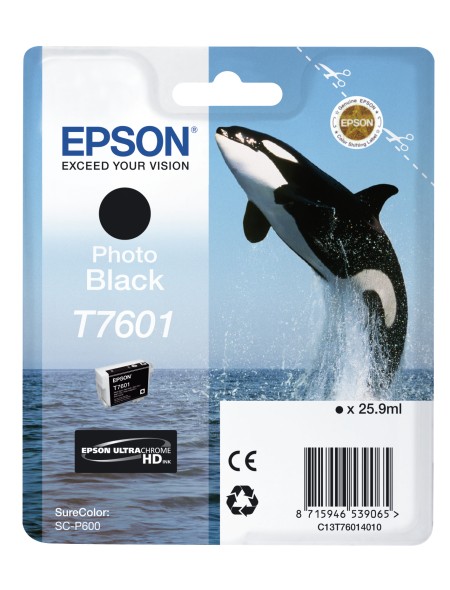 ÷ Tinta original epson t7601 negro foto c13t76014010 25.9ml