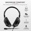 Auriculares Trust Ozzo / Usb / Micro incorporado / 40mm / Cable 2m / Negro / 24132