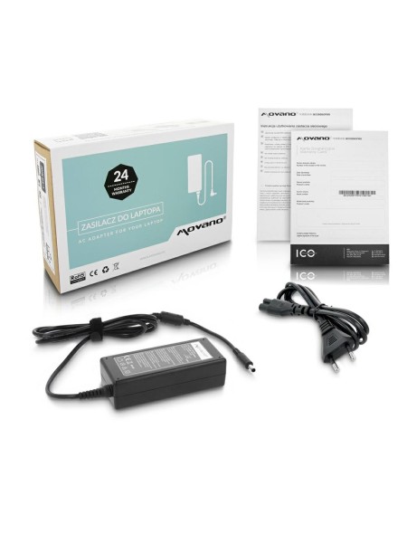 Cargador compatible para portátil DELL 65W 19.5V 3.34A 4.5x3.0 mm Movano