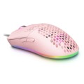 ÷ Mouse mars gaming rgb mmax diseo hive pink 12400dpi pixart 3327pro switch huano superficie perforad