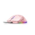÷ Mouse mars gaming rgb mmax diseo hive pink 12400dpi pixart 3327pro switch huano superficie perforad