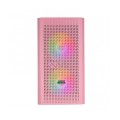 ÷ Caja microatx gaming mars gaming mc300 pink frontal mesh 3xventiladores 120mm rgb lateral de cristal