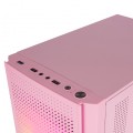 ÷ Caja microatx gaming mars gaming mc300 pink frontal mesh 3xventiladores 120mm rgb lateral de cristal