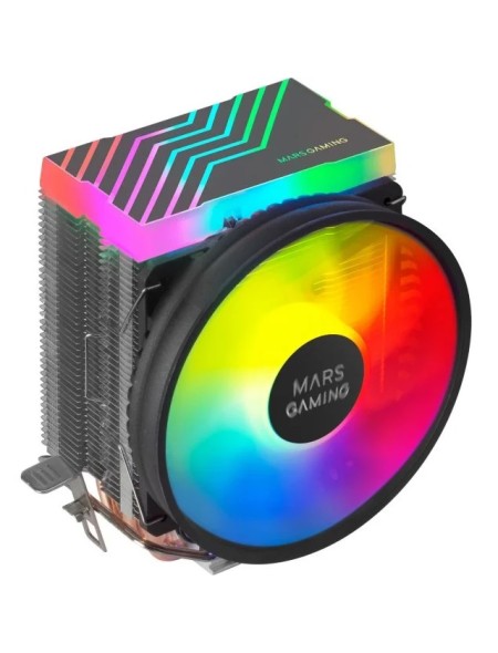 ÷ Ventilador con disipador para cpu mars gaming mcpu33 black iluminacion dual frgb 3 heatpipes disipad