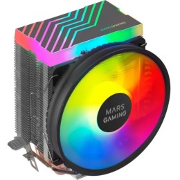 ÷ Ventilador con disipador para cpu mars gaming mcpu33 black iluminacion dual frgb 3 heatpipes disipad