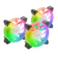 ÷ Kit 3xventilador interno argb mars gaming mf-3a kit black 12x12cm argb rainbow