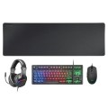 ÷ Teclado mouse headset y alfombrilla mars gaming mcprgb3pt portugues negro teclado tkl h-mech 