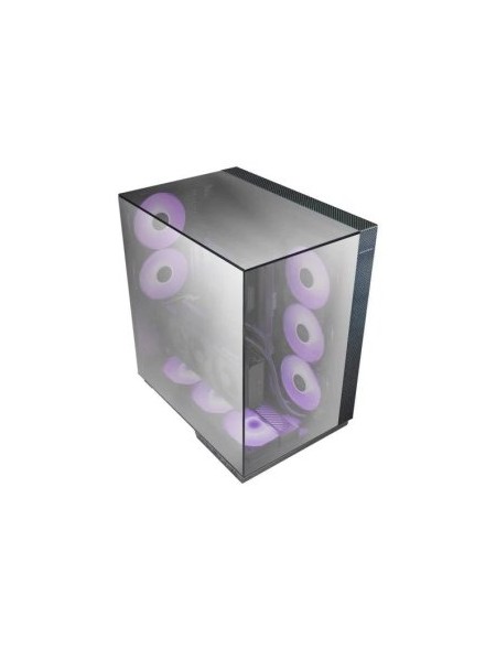 ÷ Caja atx semitorre gaming mars gaming mc3gfpro triple cristal cromado argb gpu 383mm 1x3.5 3x2.5 