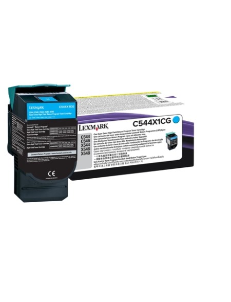 ÷ Tóner original lexmark c544 cian c544x1cg 30000 páginas