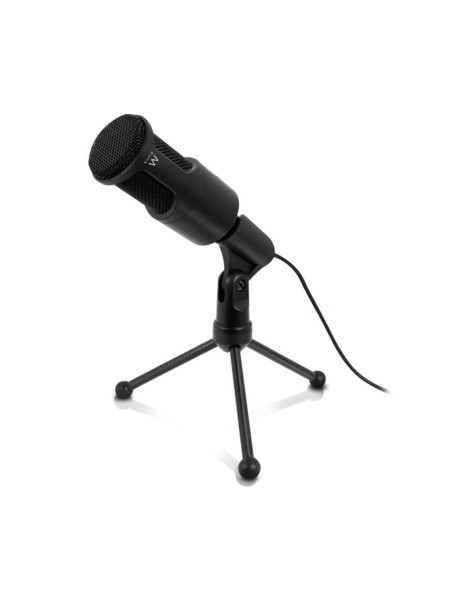Microfono Multimedia Sobremesa Ewent EW3552  / Cable 2m / Control Sensibilidad / Tripode / Negro / EW3552