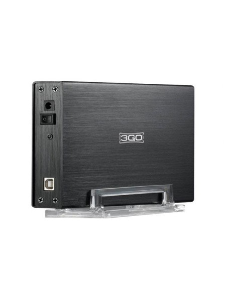 Caja externa aluminio 3.5 USB 2.0 Sata + Ide / Aluminio / 3go / Negra / HDD35BKIS