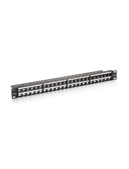 ÷ Patch panel vacio utp cat.6 48 puertos keystone slim 1u