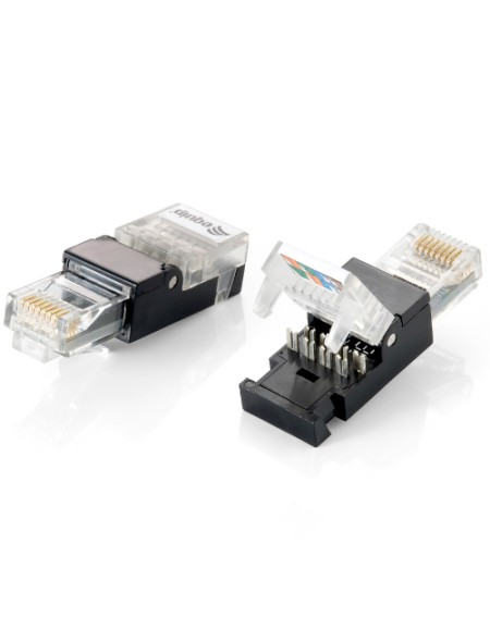 ÷ Kit 2 unidades conector rj45 equip cat6 toolfree no necesitas herramienta de grimpado 121165