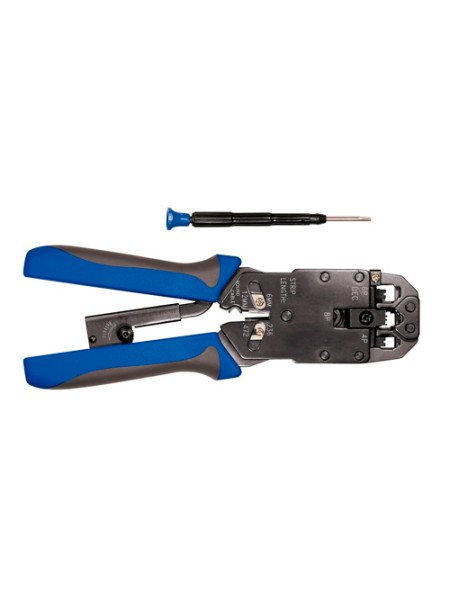 ÷ Crimpadora profesional equip rj11-rj12-rj45 129404