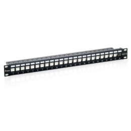 ÷ Patch panel vacio cat.6 apantallado 24 puertos keystone 1u