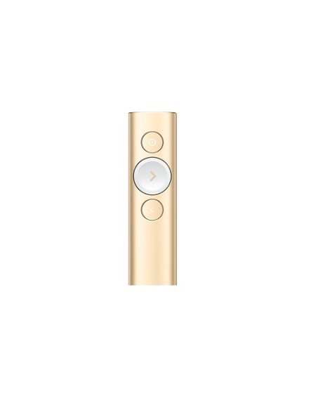 ÷ Presenter logitech spot light retail color gold wireless presenter p/n:910-004862