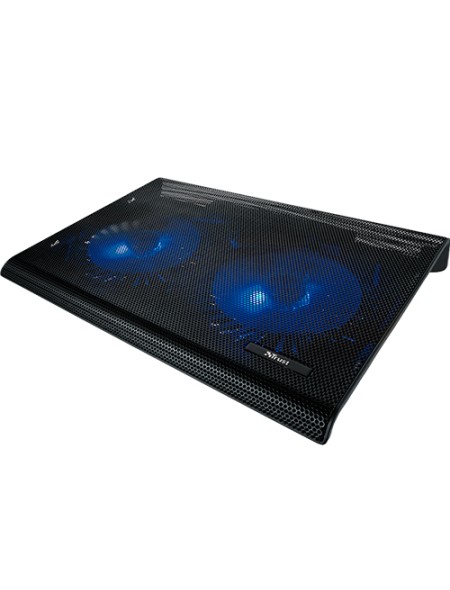 ÷ Base de refrigeracion para portatiles trust  con 2 ventiladores y leds azul hasta 17.3