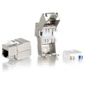 ÷ Kit 8 uds conector hembra rj45 ftp cat6 panel keystone tool free