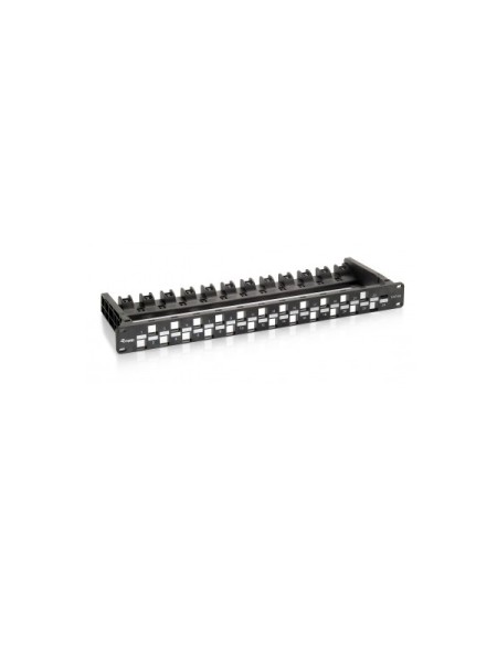 ÷ Patch panel vacio cat.6a 24 puertos keystone 1u