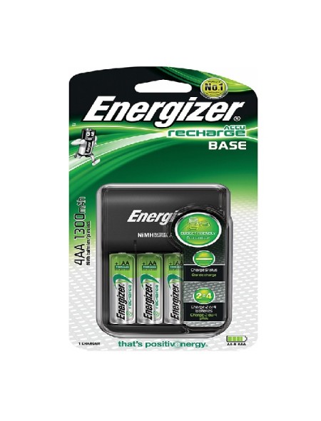 ÷ Cargador pilas recargable energizer power plus 4 pilas hr6 aa 1300mha incluidas (ecotasas incluidas)