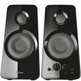 ÷ Altavoces 2.0 trust 2.0 tytan 18w rms 36w max autoalimentado usb conexion frontal auriculares negro