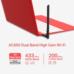 ÷ Usb wifi mercusys mu6h ac650 200mb en 2,4ghz y 433mb en 5ghz usb2.0 antena integrada 5dbi