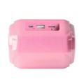 ÷ Altavoz bluetooth portable mas gaming msbax pink 10w radio fm, puerto usb y microsd iluminacion rgb 